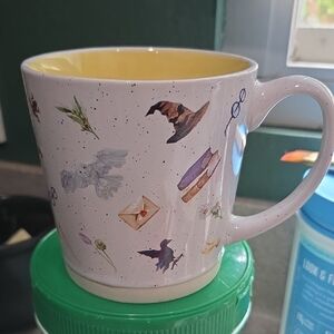 Magic-Themed White and Yellow Mug
